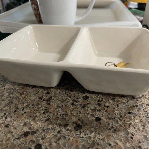 Rae Dunn Dish Two Sided - Picture 2 of 3